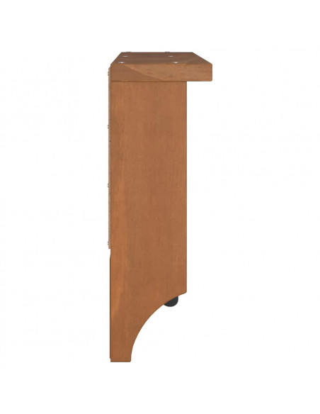 Appendiabiti da Parete SANDNES 87x12x35 cm in Legno di Pino