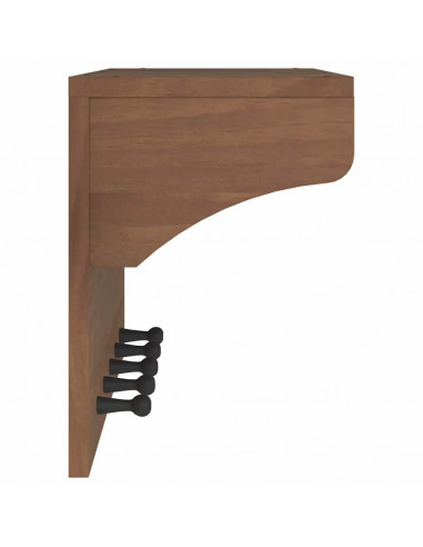 Appendiabiti da Parete SANDNES 87x30x42 cm in Legno di Pino