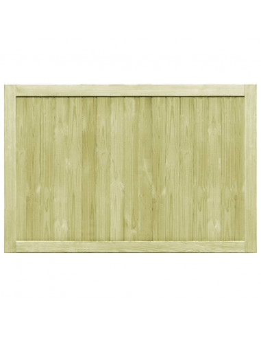Cancelli da Giardino 2 pz in Legno di Pino Impregnato 300x100cm