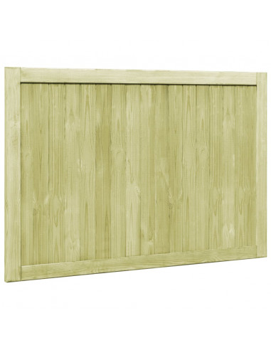 Cancelli da Giardino 2 pz in Legno di Pino Impregnato 300x100cm
