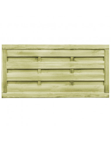 Cancelli da Giardino 2pz Legno Impregnato Pino 150x75 cm Verde