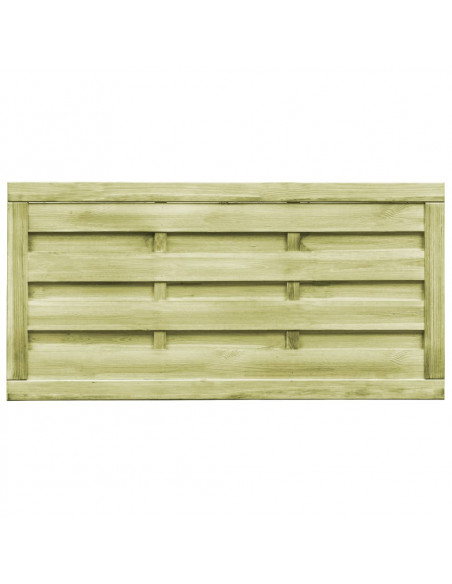 Cancelli da Giardino 2pz Legno Impregnato Pino 150x75 cm Verde