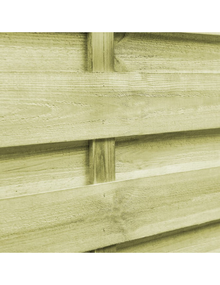 Cancelli da Giardino 2pz Legno Impregnato Pino 150x75 cm Verde