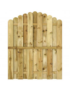 Cancello da Giardino in Legno di Pino Impregnato 100x125 cm