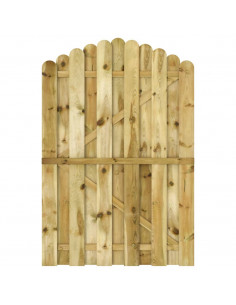 Cancello da Giardino in Legno di Pino Impregnato 100x150 cm