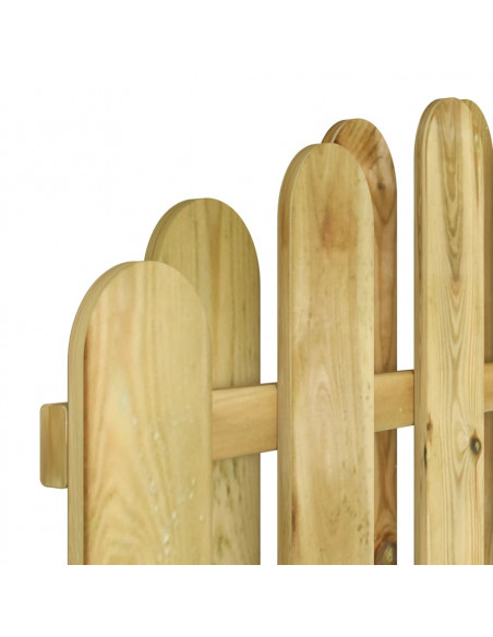 Cancello da Giardino in Legno di Pino Impregnato 100x150 cm