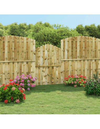 Cancello da Giardino in Legno di Pino Impregnato 100x150 cm