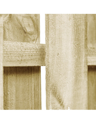 Cancello da Giardino in Legno di Pino Impregnato 100x75 cm