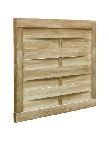 Cancello da Giardino in Legno di Pino Impregnato 100x75cm Verde
