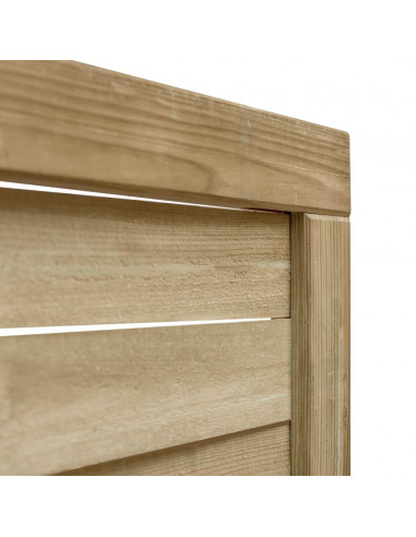 Cancello da Giardino in Legno di Pino Impregnato 100x75cm Verde