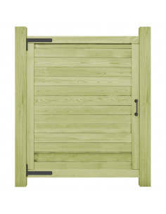 Cancello da Giardino in Legno di Pino Impregnato 125x100 cm