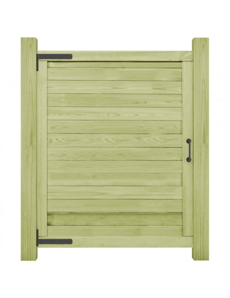 Cancello da Giardino in Legno di Pino Impregnato 125x100 cm
