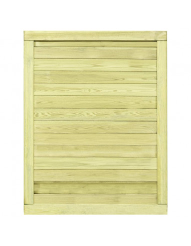 Cancello da Giardino in Legno di Pino Impregnato 125x100 cm