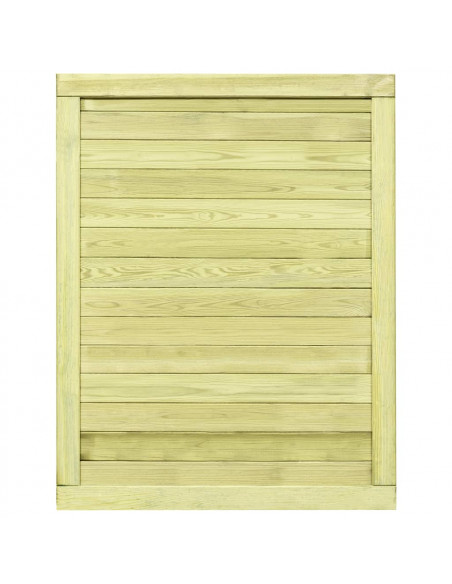 Cancello da Giardino in Legno di Pino Impregnato 125x100 cm