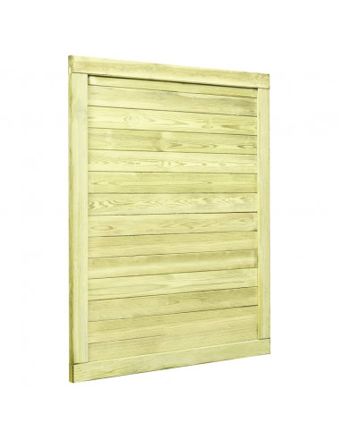 Cancello da Giardino in Legno di Pino Impregnato 125x100 cm