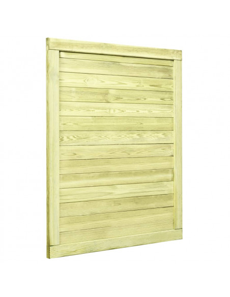 Cancello da Giardino in Legno di Pino Impregnato 125x100 cm