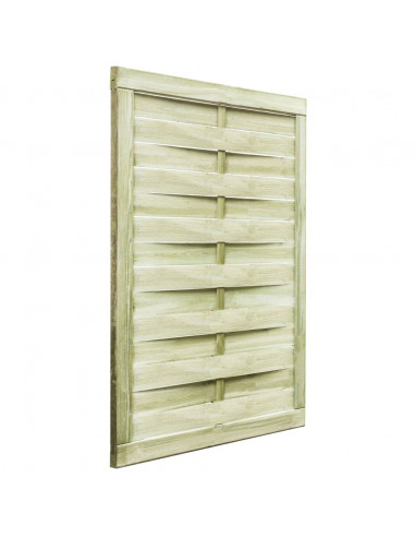 Cancello da Giardino Legno di Pino Impregnato 100x125 cm Verde