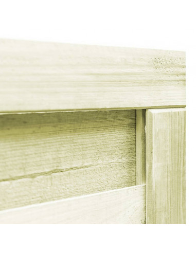 Cancello da Giardino Legno di Pino Impregnato 100x125 cm Verde