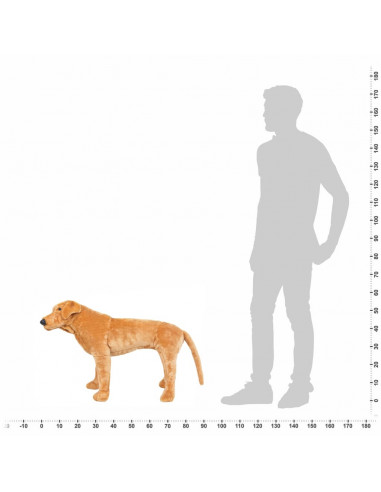 Cane Labrador in Peluche in Piedi Marrone Chiaro XXL