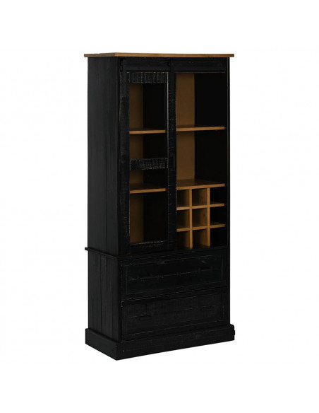 Cantinetta per Vini HALDEN con Portabottiglie&Porta Scorrevole