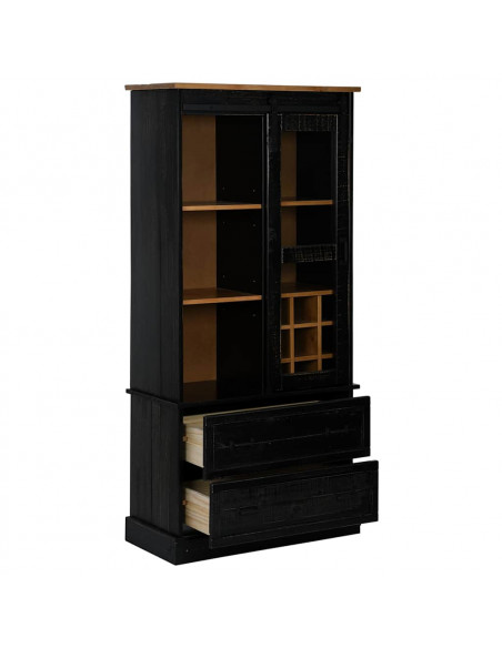 Cantinetta per Vini HALDEN con Portabottiglie&Porta Scorrevole
