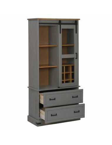 Cantinetta per Vini HALDEN con Portabottiglie&Porta Scorrevole