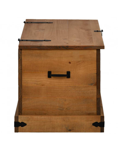 Cassapanca HALDEN 91x48x47 cm in Legno Massello di Pino