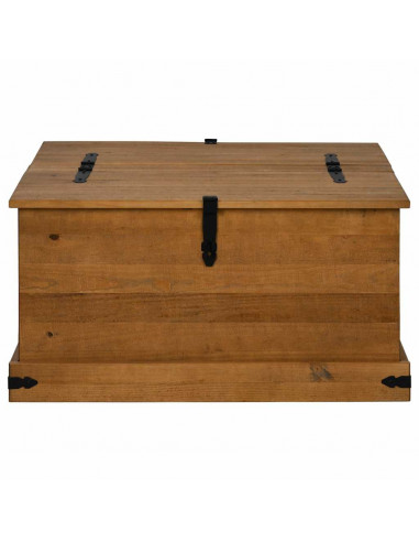 Cassapanca HALDEN 91x91x47 cm in Legno Massello di Pino