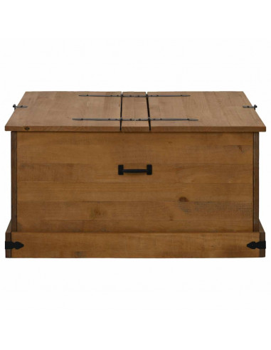 Cassapanca HALDEN 91x91x47 cm in Legno Massello di Pino