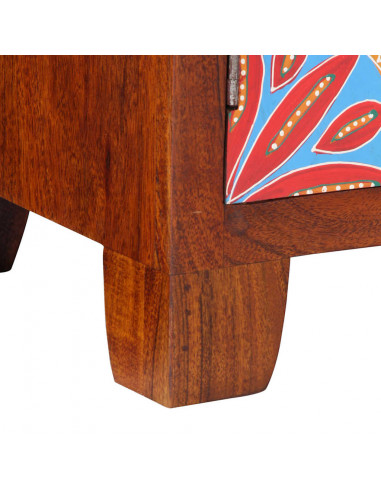 Comodino 40x30x45 cm in Legno Massello di Acacia