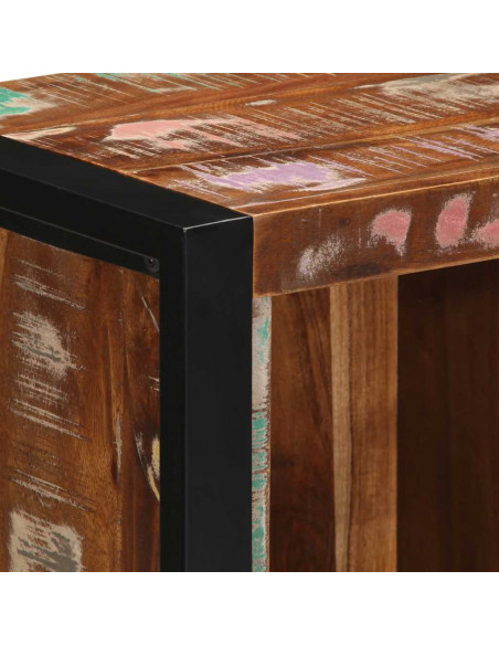 Comodino 40x30x80 cm in Legno Massello di Recupero