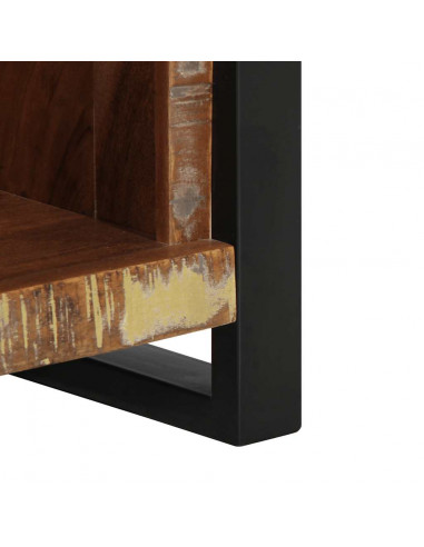 Comodino 40x30x80 cm in Legno Massello di Recupero