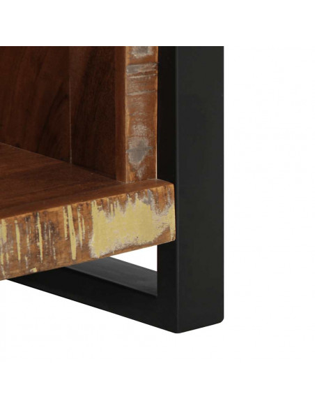 Comodino 40x30x80 cm in Legno Massello di Recupero