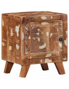 Comodino 40x32x46 cm in Legno Massello di Recupero