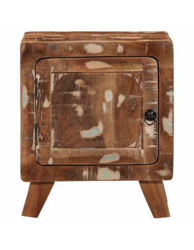 Comodino 40x32x46 cm in Legno Massello di Recupero