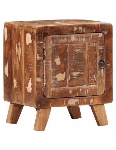 Comodino 40x32x46 cm in Legno Massello di Recupero