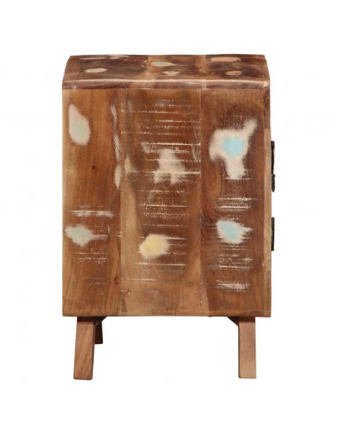 Comodino 40x32x46 cm in Legno Massello di Recupero