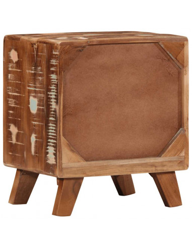 Comodino 40x32x46 cm in Legno Massello di Recupero