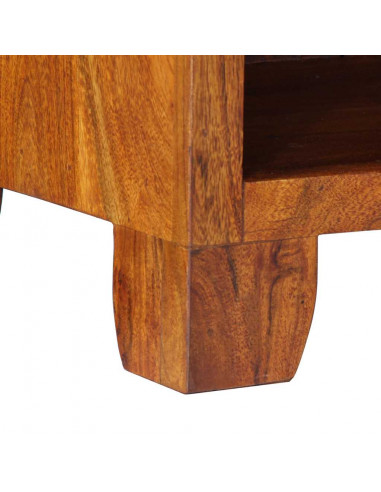 Comodino 40x35x45 cm in Legno Massello di Acacia