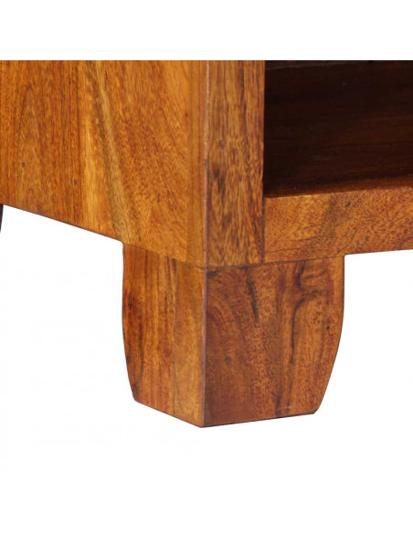 Comodino 40x35x45 cm in Legno Massello di Acacia