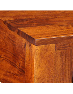 Comodino 40x40x36 cm in Legno Massello di Acacia