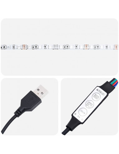 Comodino con Luci LED Grigio Cemento 38x34x50 cm