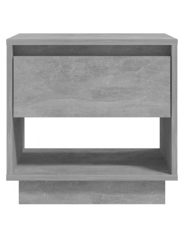 Comodino Grigio Cemento 45x34x44 cm in Truciolato
