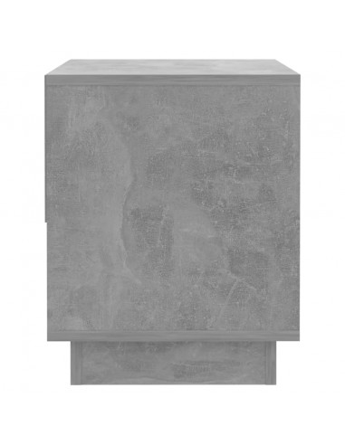 Comodino Grigio Cemento 45x34x44 cm in Truciolato