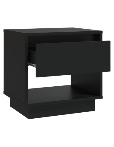 Comodino Nero 45x34x44 cm in Truciolato