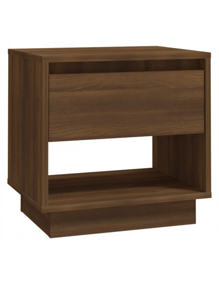 Comodino Rovere Marrone 45x34x44 cm in Truciolato