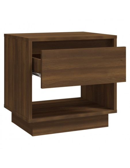 Comodino Rovere Marrone 45x34x44 cm in Truciolato