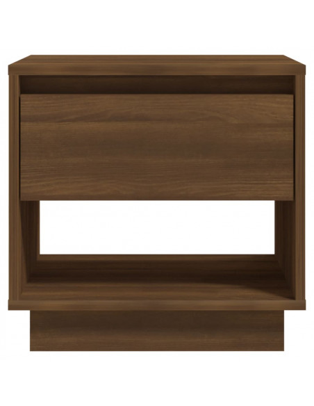 Comodino Rovere Marrone 45x34x44 cm in Truciolato
