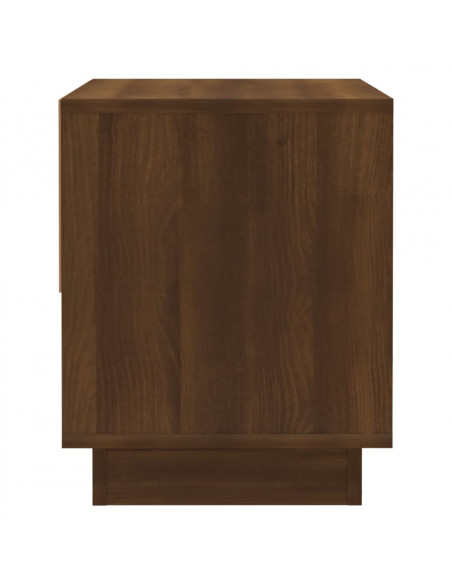 Comodino Rovere Marrone 45x34x44 cm in Truciolato