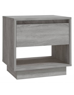 Comodino Sonoma Grigio 45x34x44 cm in Truciolato